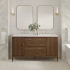 Myrrin 60" Double (Vanity Only Pricing) in Mid-Century Walnut